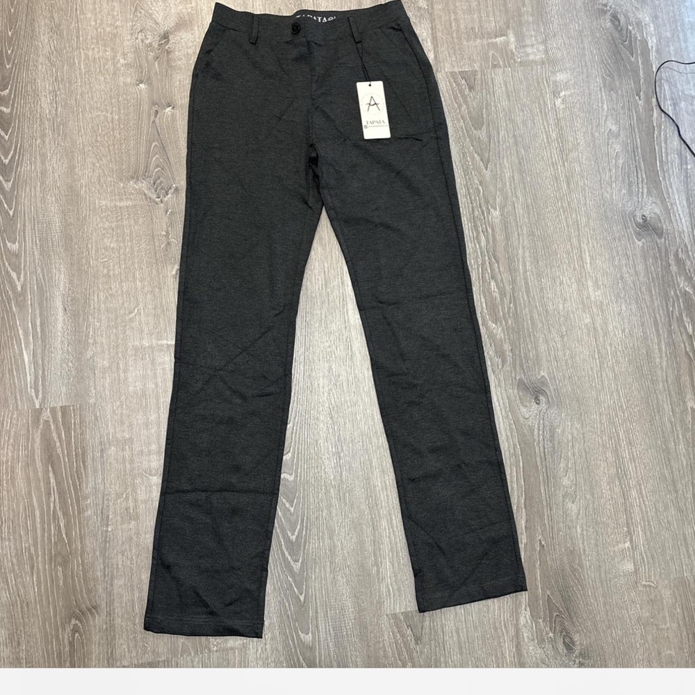 NWT Black Slim Fit Work Pants Size M | Stretch Office Trousers | Tapata